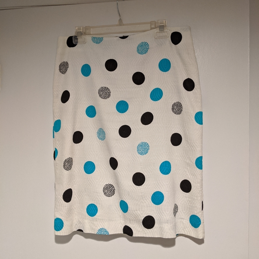 Talbots Polka Dot Pencil Skirt